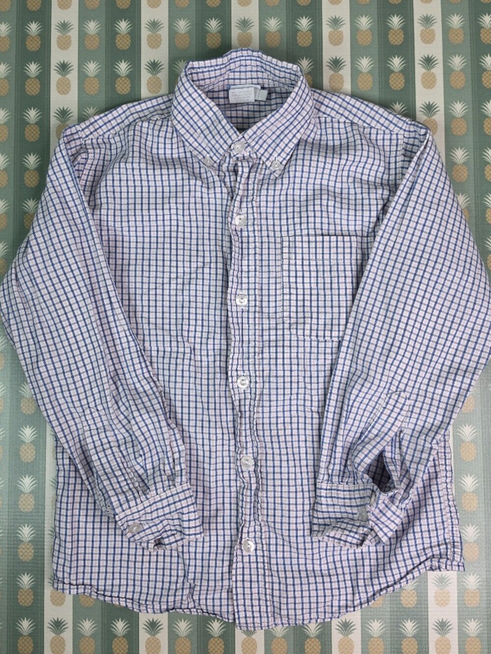 Bella Bliss Classic Button-Down Check Shirt